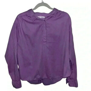 xirena  pinkish purple sz M Button Collar Coastal Coquette Long Sleeve